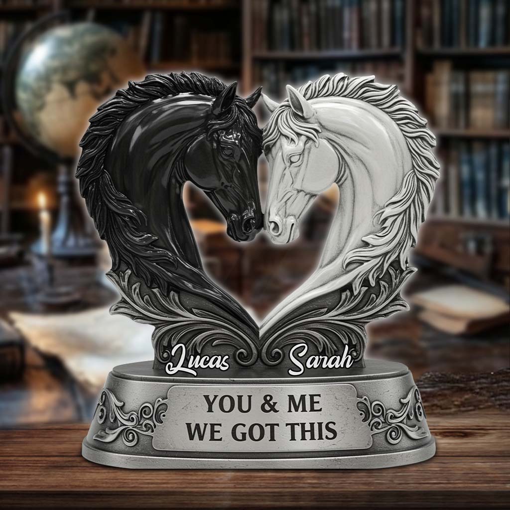 You & Me We Got This - Personalized Couple Custom Shaped Acrylic Plaque