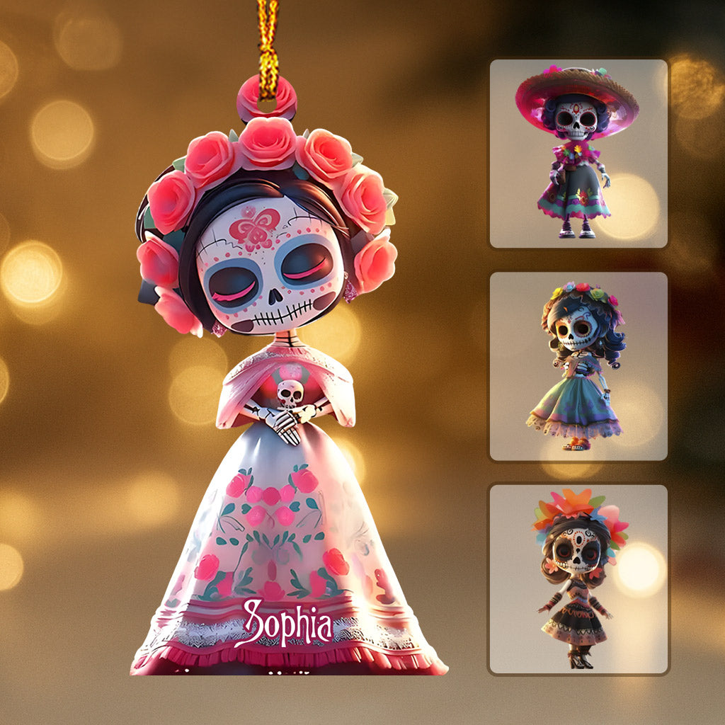Sugar Skull - Personalized Skull Ornament