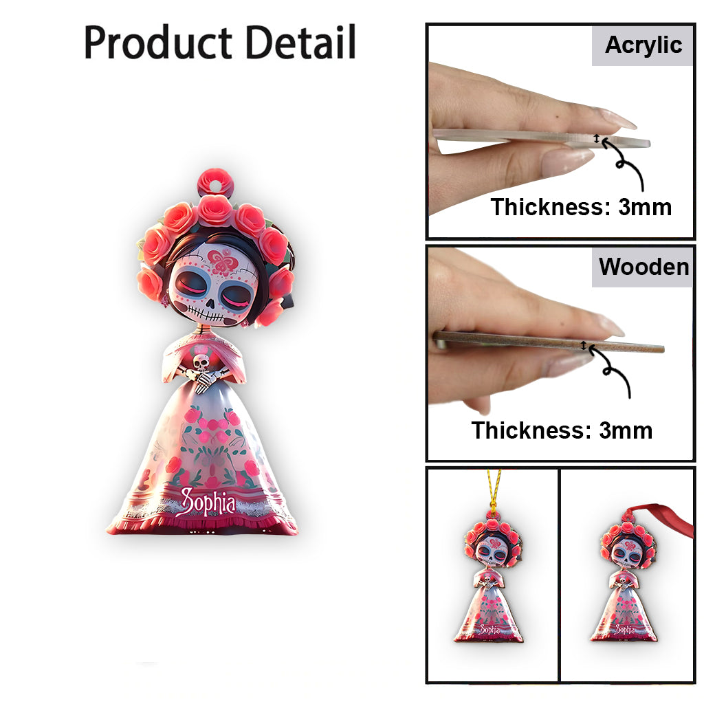Sugar Skull - Personalized Skull Ornament
