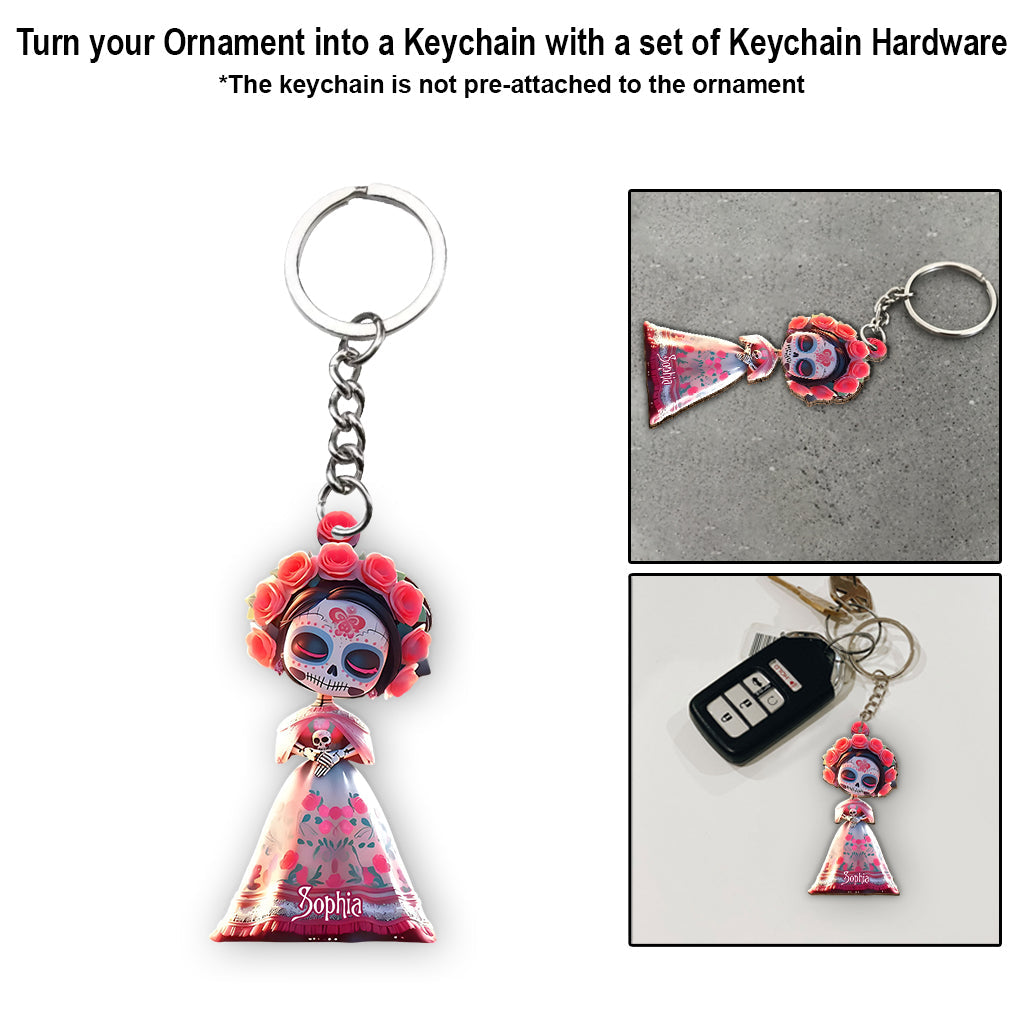 Sugar Skull - Personalized Skull Ornament