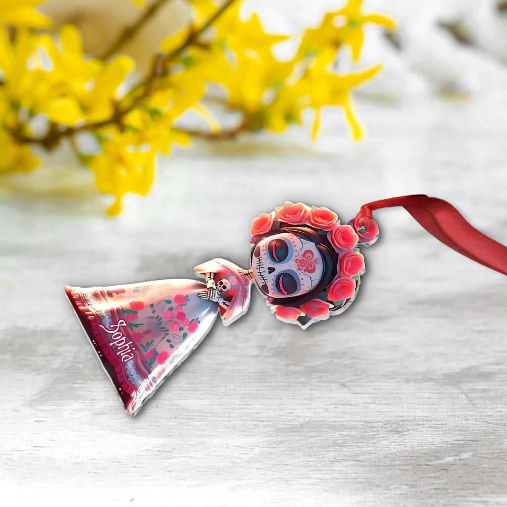 Sugar Skull - Personalized Skull Ornament