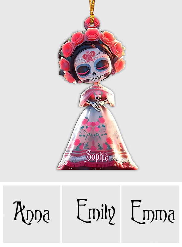 Sugar Skull - Personalized Skull Ornament