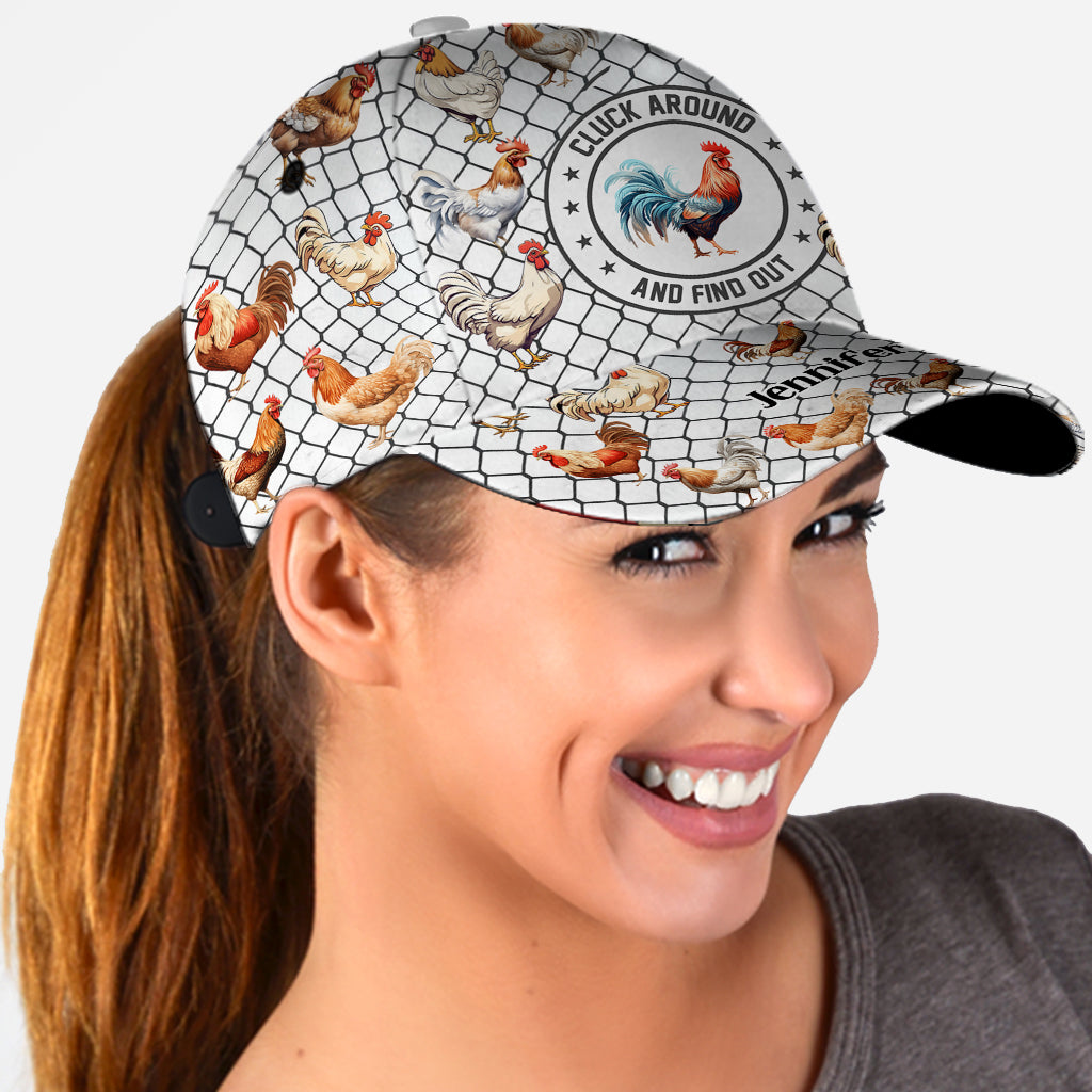 Cluck Around And Find Out - Personalized Chicken Classic Cap