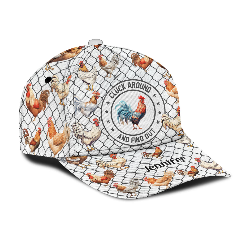 Cluck Around And Find Out - Personalized Chicken Classic Cap