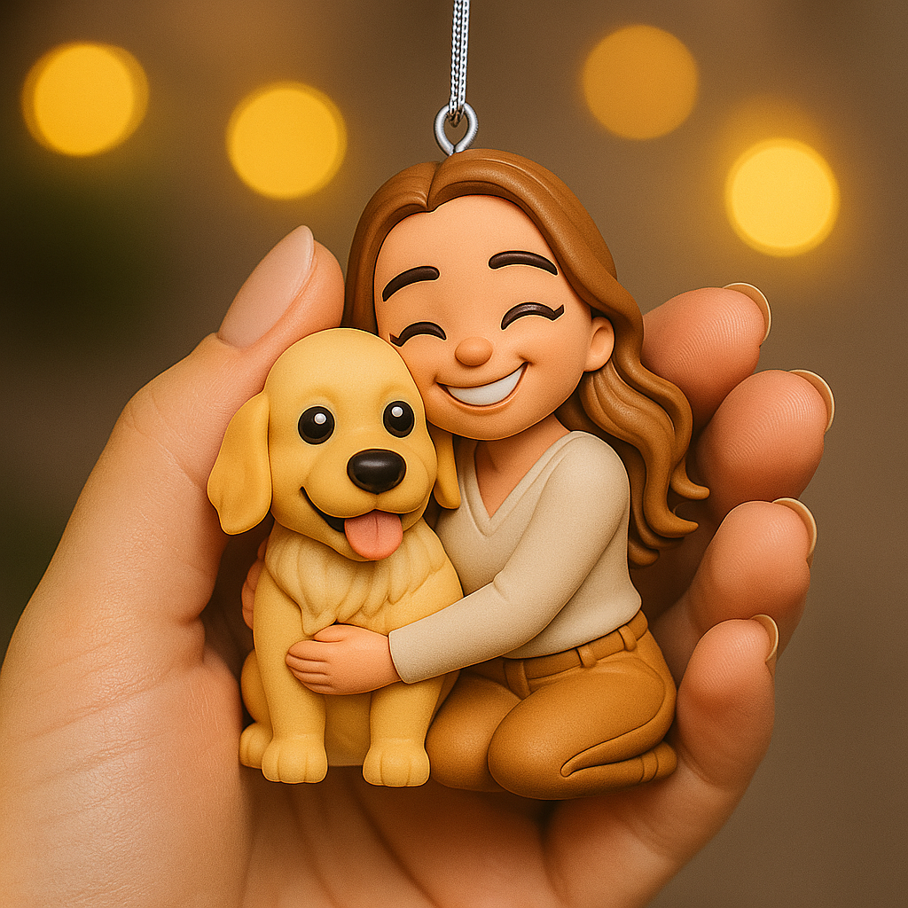 Gift For Dog Lover - Personalized Dog Custom Made 3D Minifigure Ornament