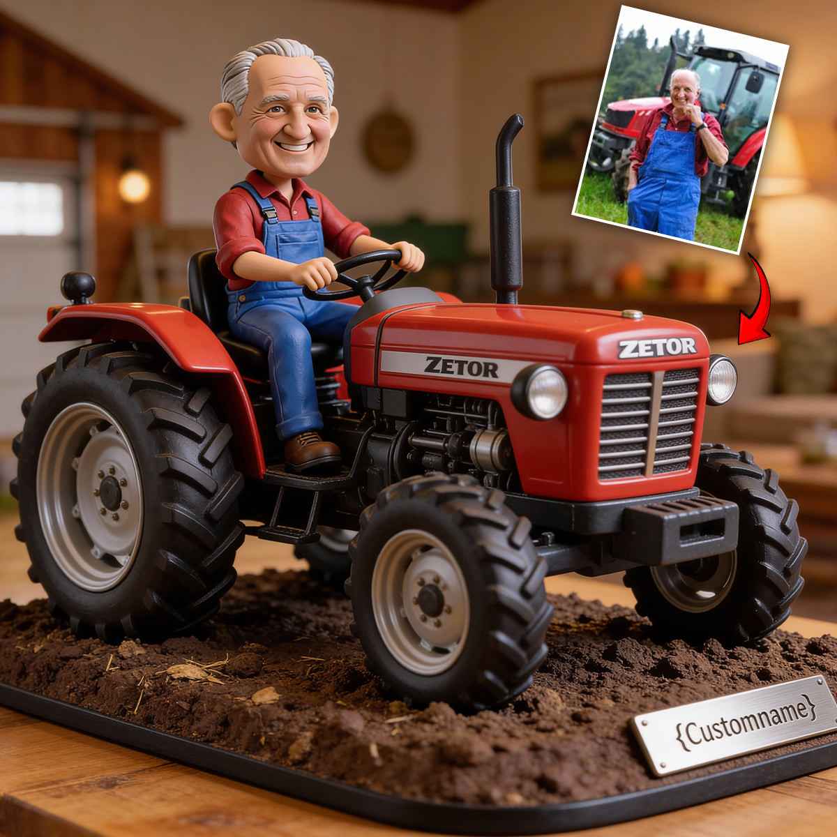 Funny Farmer Gift - Personalized Farmer Custom Shaped Acrylic Plaque