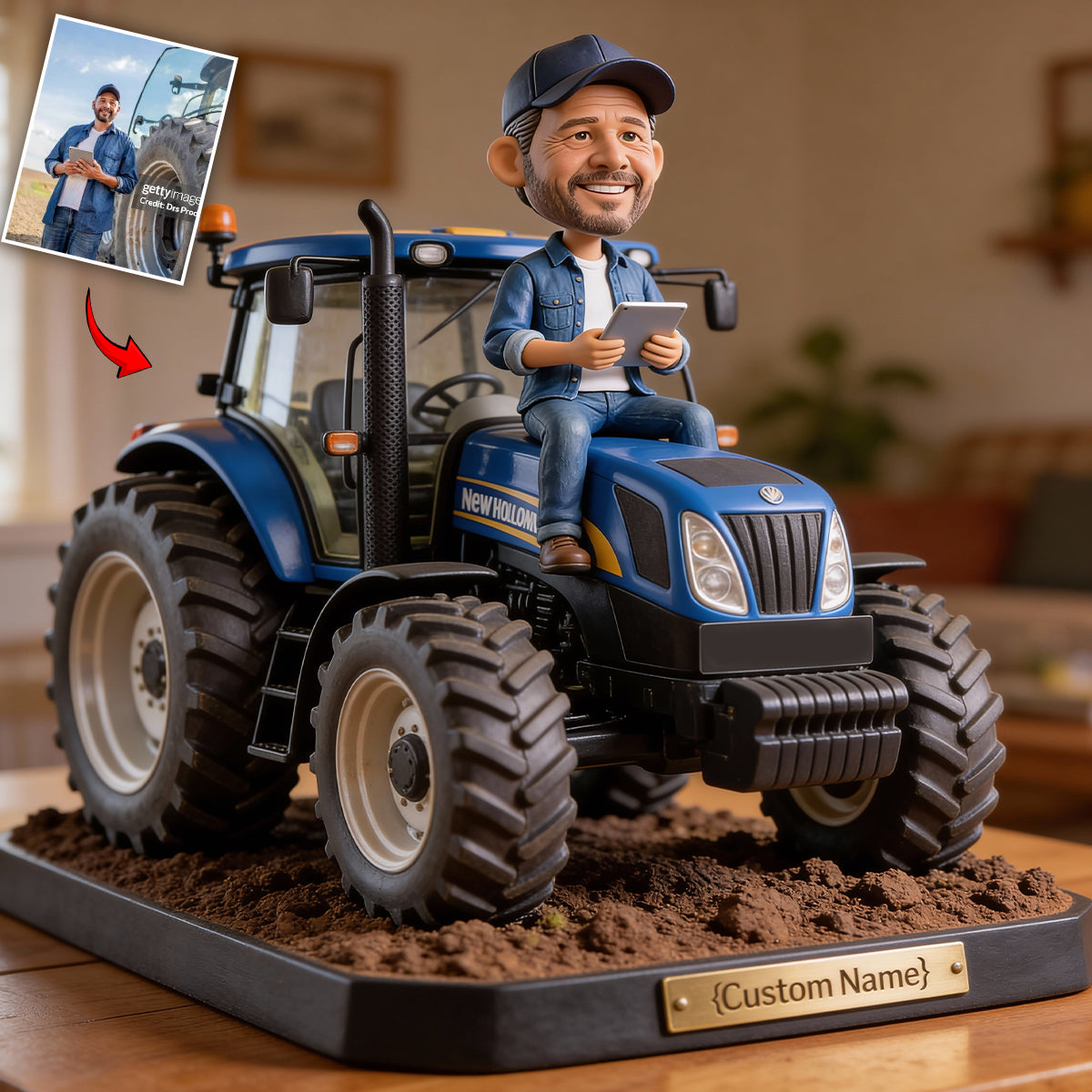 Funny Farmer Gift - Personalized Farmer Custom Shaped Acrylic Plaque