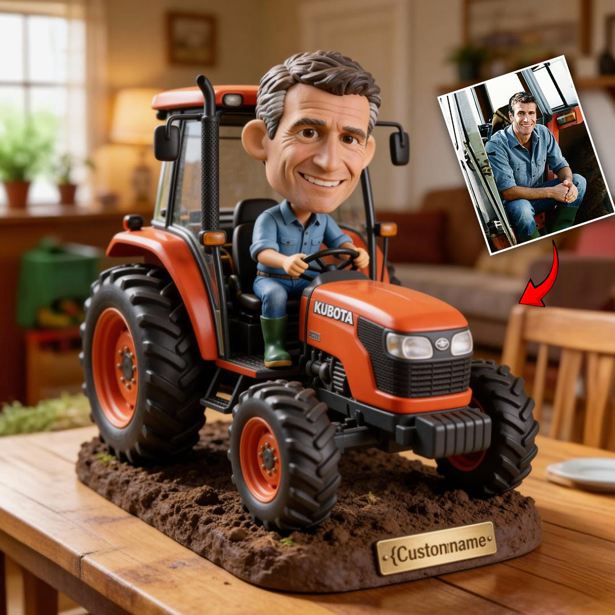 Funny Farmer Gift - Personalized Farmer Custom Shaped Acrylic Plaque