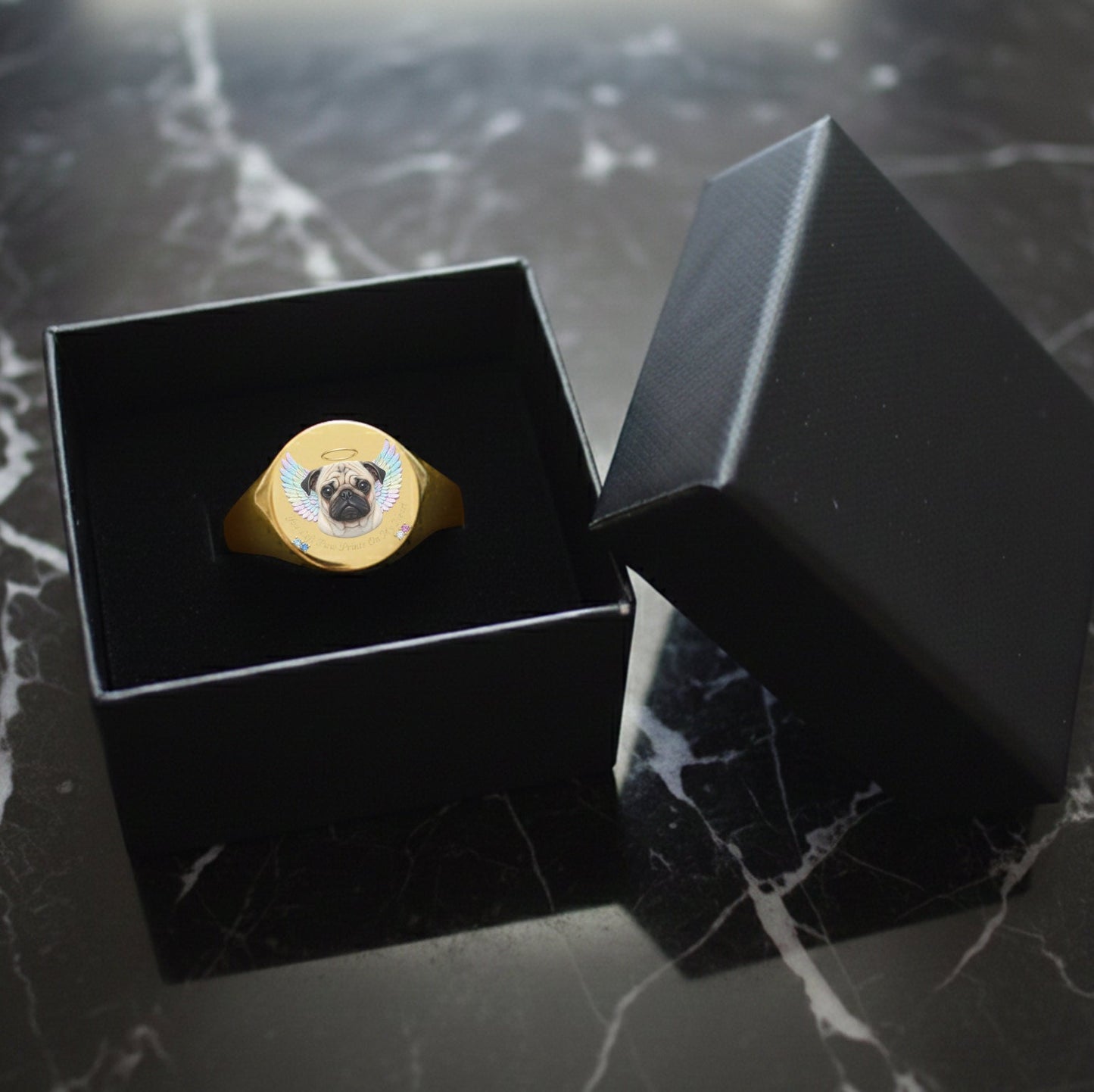 Forever In Our Hearts - Personalized Dog Signet Ring