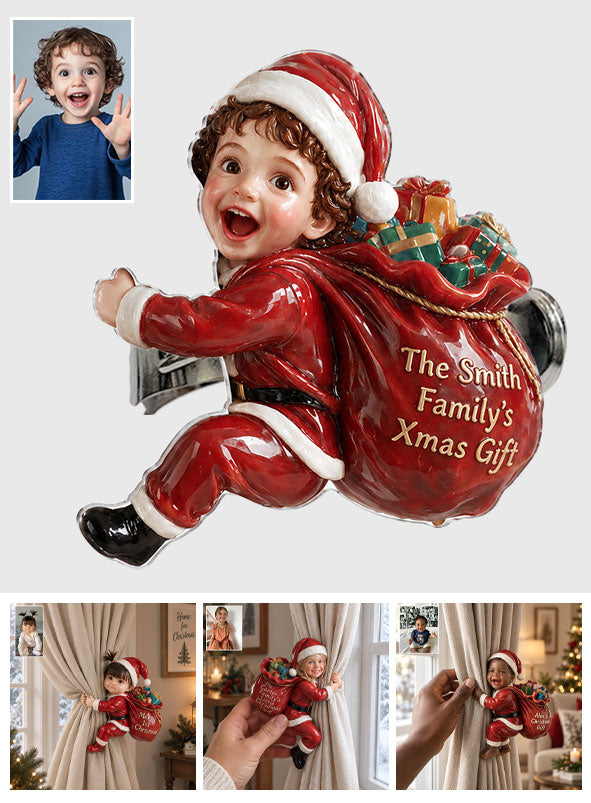 Santa's Helper - Personalized Kid Curtain Tieback
