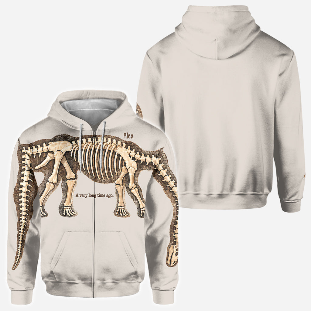 Stretch to Unearth the Whole Dinosaur - Personalized Dinosaur All Over Shirt