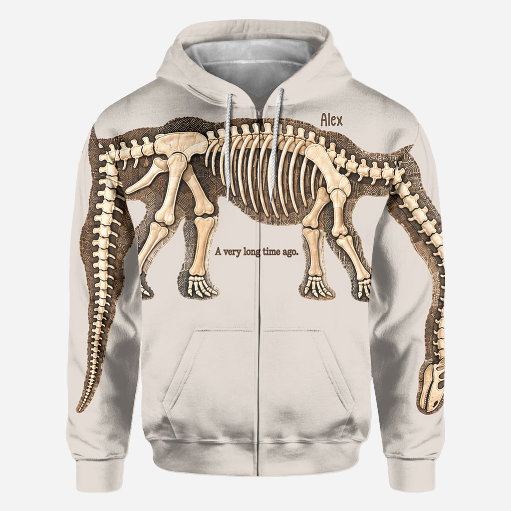 Stretch to Unearth the Whole Dinosaur - Personalized Dinosaur All Over Shirt