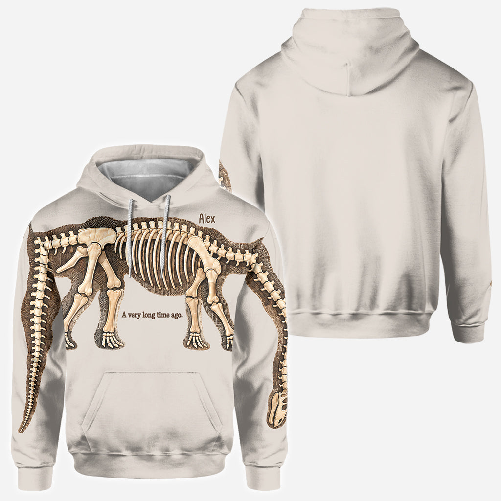 Stretch to Unearth the Whole Dinosaur - Personalized Dinosaur All Over Shirt