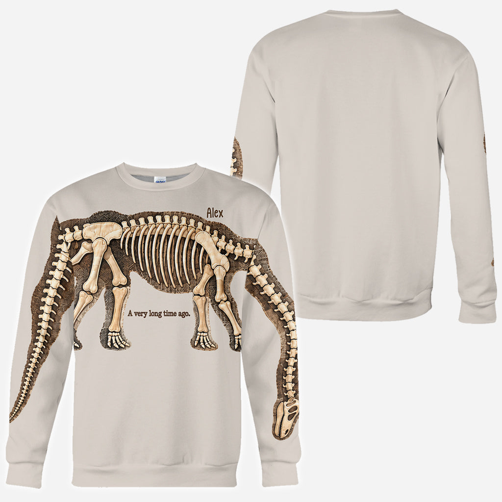 Stretch to Unearth the Whole Dinosaur - Personalized Dinosaur All Over Shirt