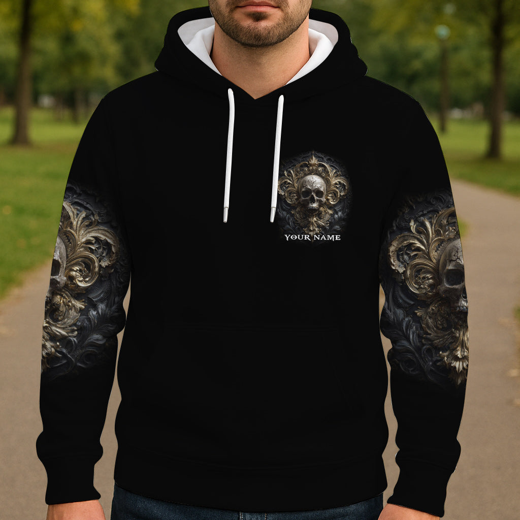 Metalic Skull - Personalized Skull All Over Shirt