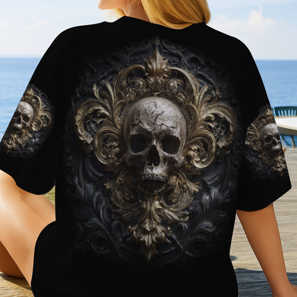Metalic Skull - Personalized Skull All Over Shirt