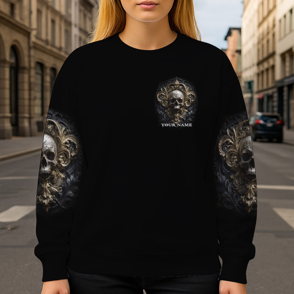 Metalic Skull - Personalized Skull All Over Shirt