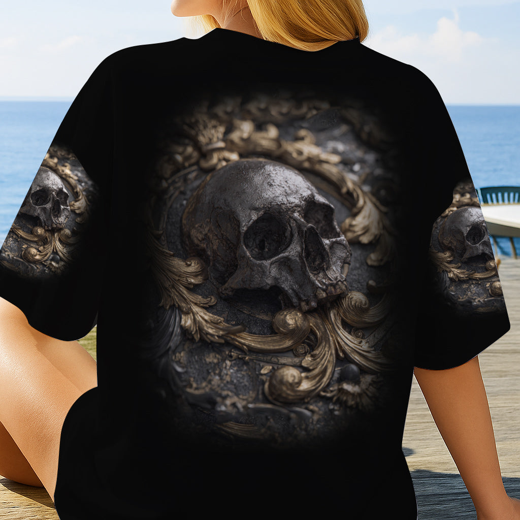 Metalic Skull - Personalized Skull All Over Shirt
