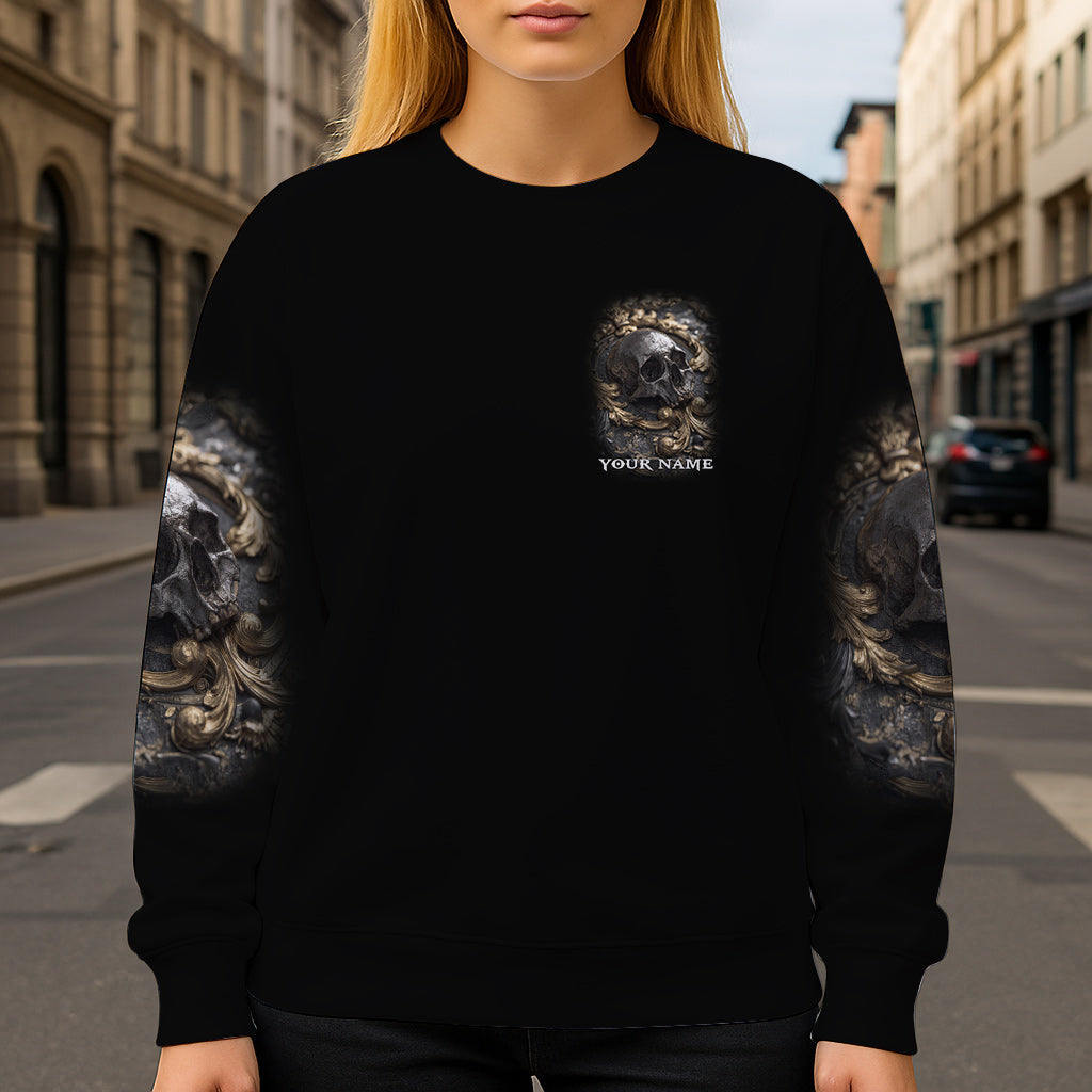 Metalic Skull - Personalized Skull All Over Shirt
