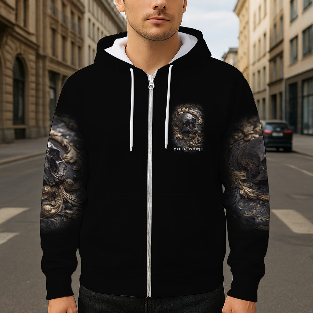 Metalic Skull - Personalized Skull All Over Shirt