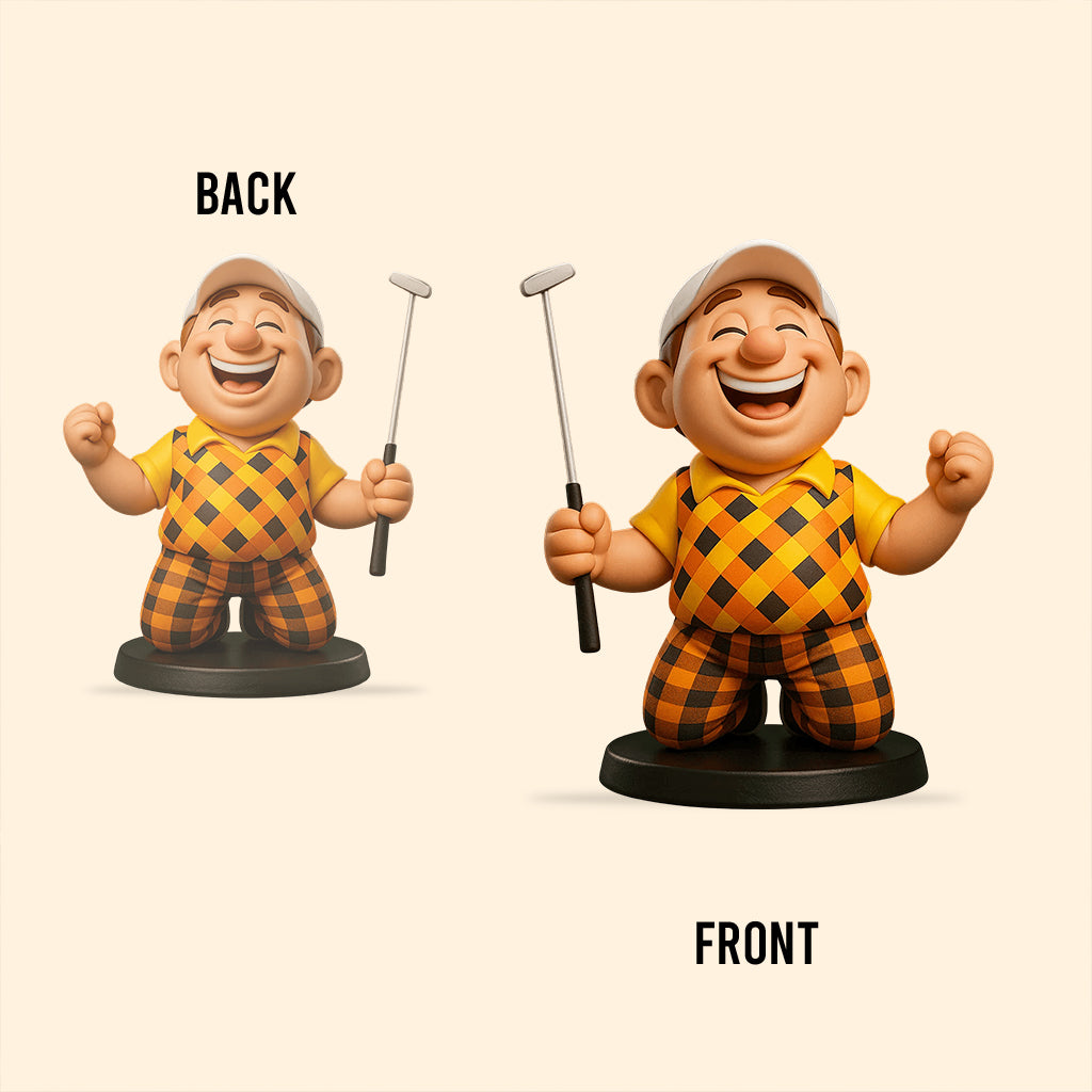 Funny Cartoonish Style - Personalized Golf Custom Shaped Acrylic Plaque