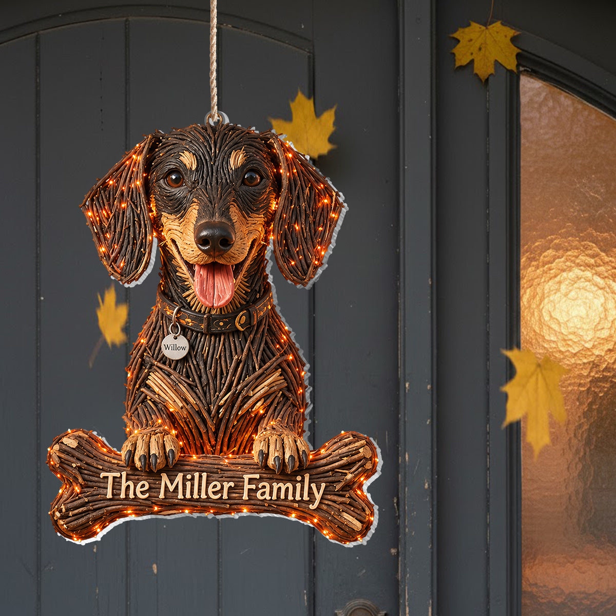 Dog Halloween - Personalized Dog LED Light Acrylic Sign