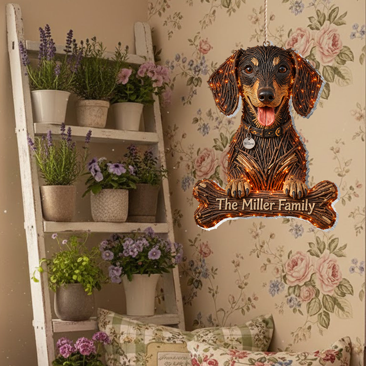 Dog Halloween - Personalized Dog LED Light Acrylic Sign