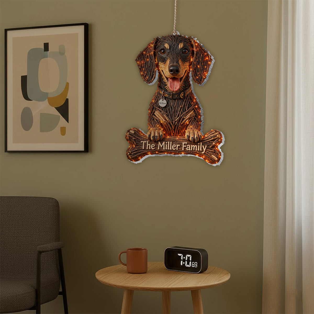 Dog Halloween - Personalized Dog LED Light Acrylic Sign