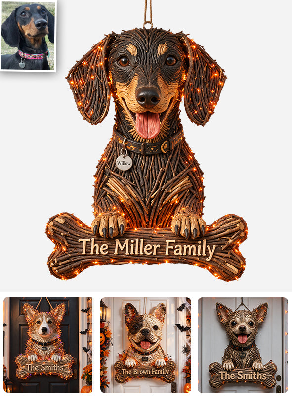 Dog Halloween - Personalized Dog LED Light Acrylic Sign