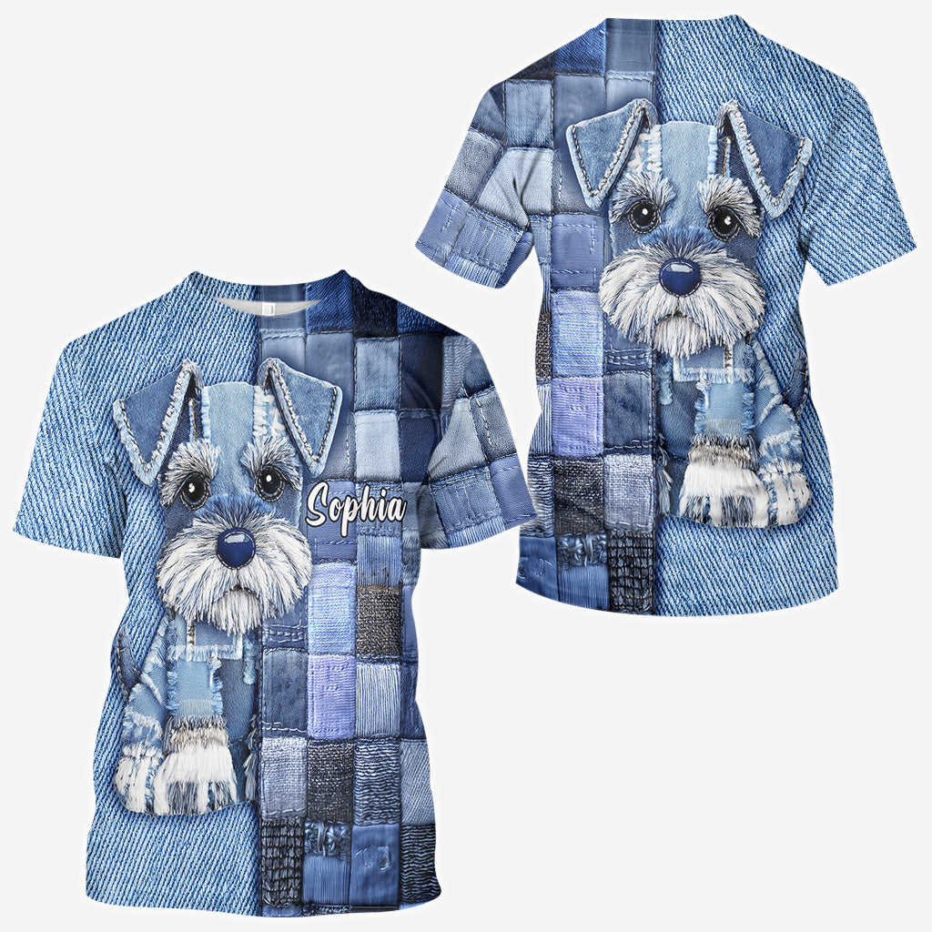 Love Miniature Schnauzer - Personalized Dog All Over Shirt