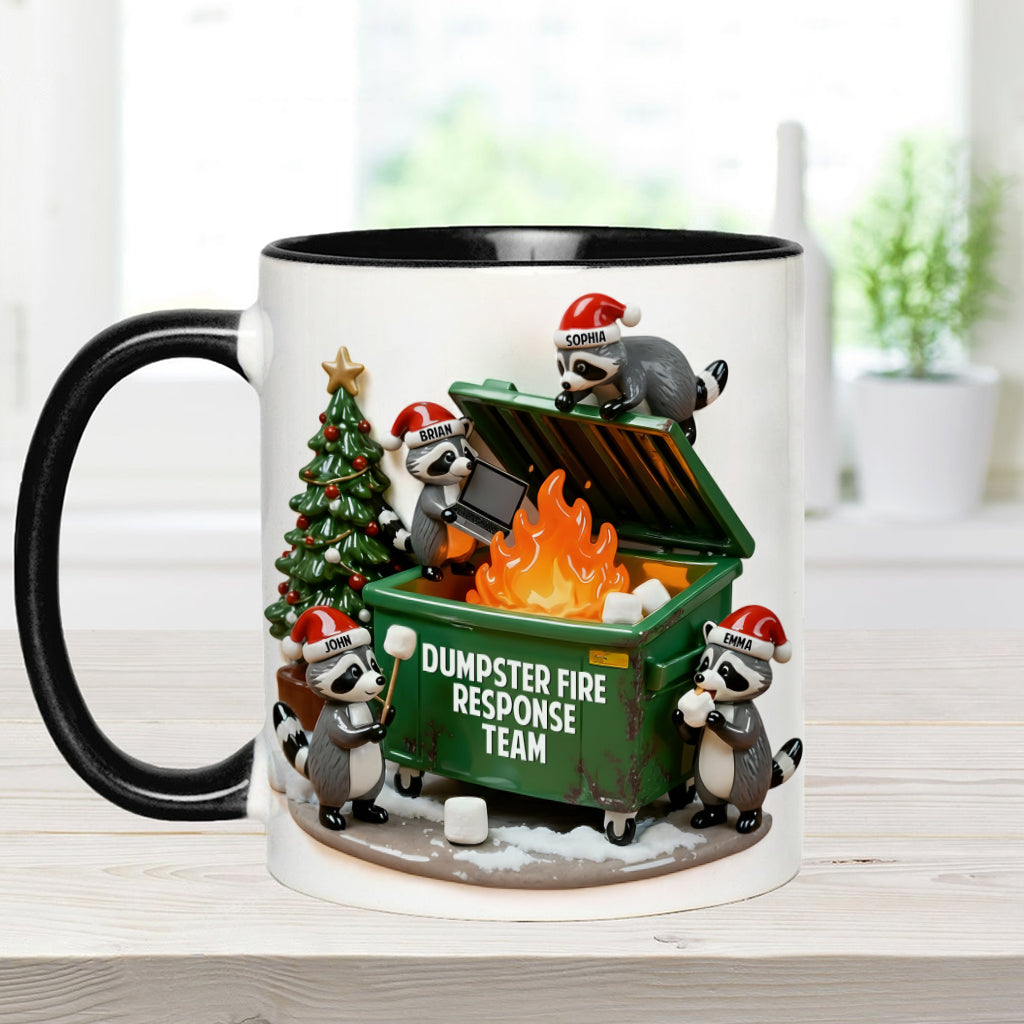 Dumpster Fire Response Team - Personalized Colleague Accent Mug