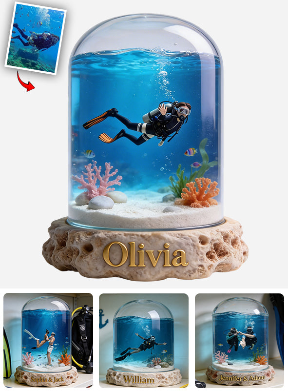 Fantasy Ocean - Personalized Scuba Diving Custom Shaped Acrylic Plaque