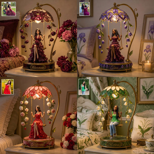 Any Flower Gift For Your Loved Ones - Personalized Self Love Acrylic LED Night Light