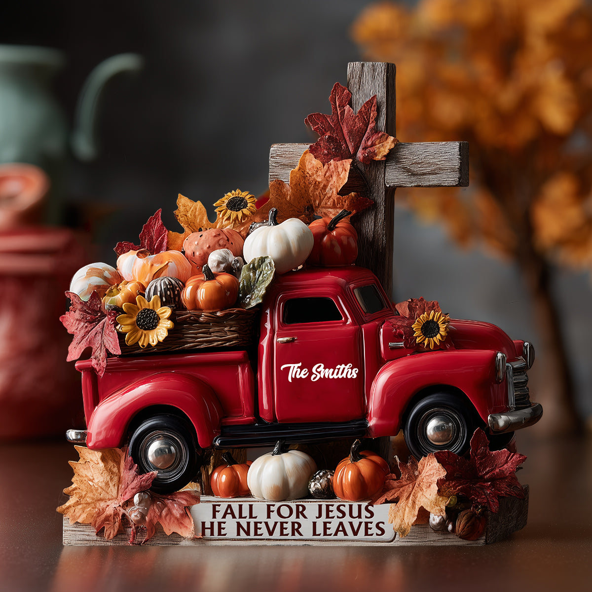 Fall For Jesus - Personalized Autumn Custom Shaped Acrylic Plaque