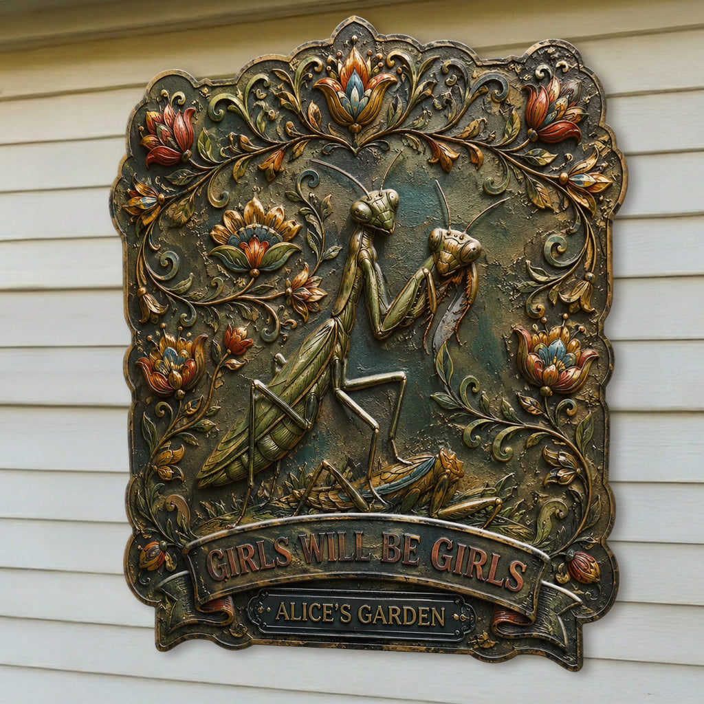 Funny Sign Garden Decoration - Personalized Gardening 3D Printed Cut Metal Sign