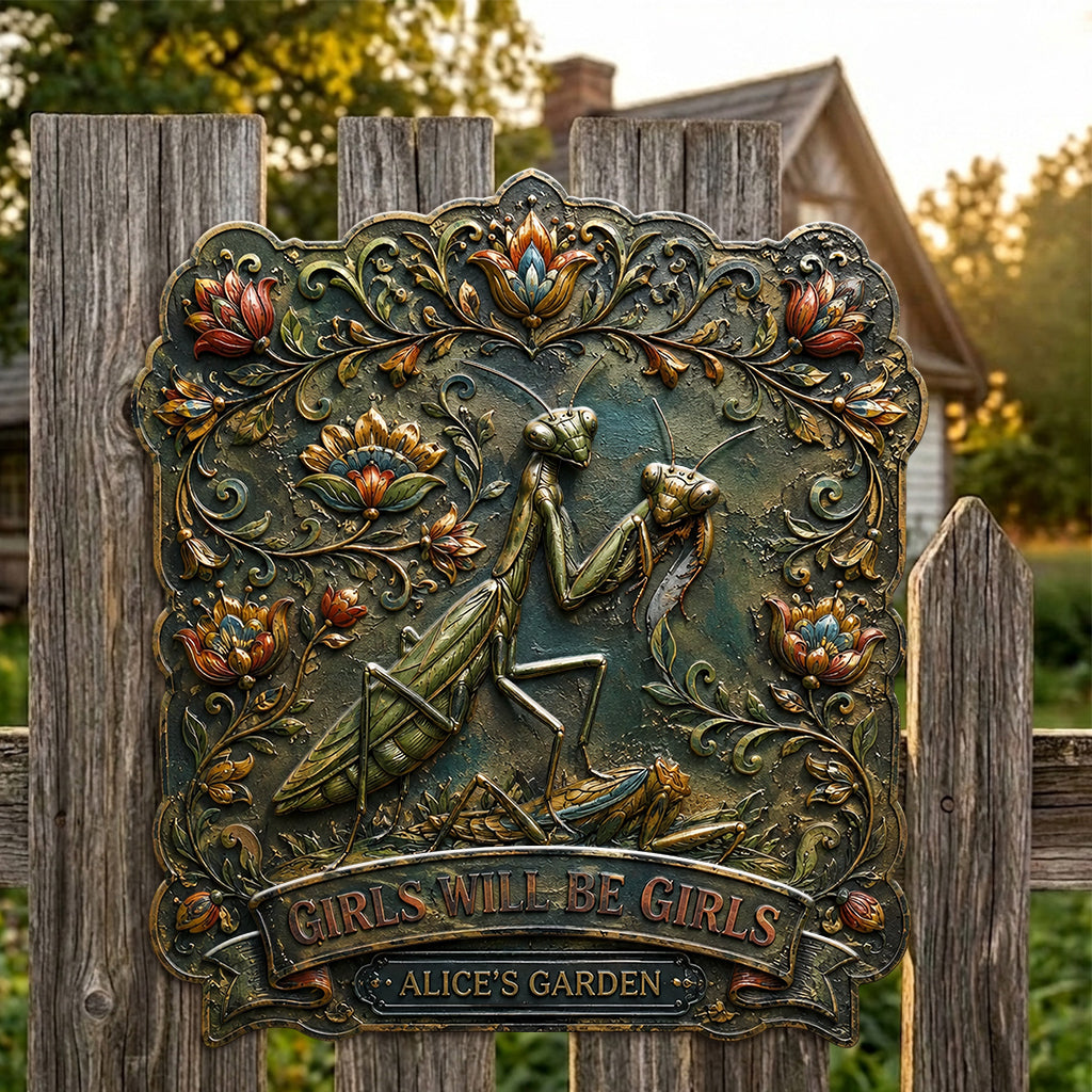 Funny Sign Garden Decoration - Personalized Gardening 3D Printed Cut Metal Sign