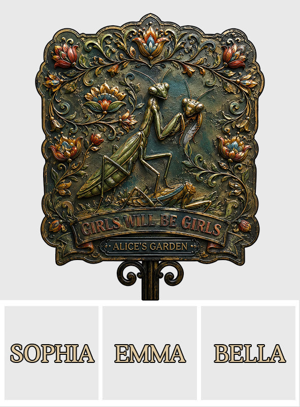 Funny Sign Garden Decoration - Personalized Gardening 3D Printed Cut Metal Sign