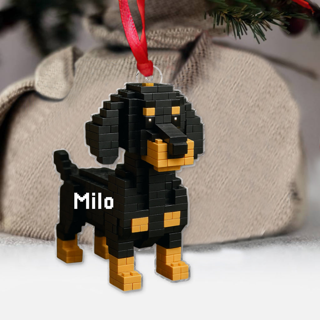 Transform Into Building Block - Personalized Dog Ornament