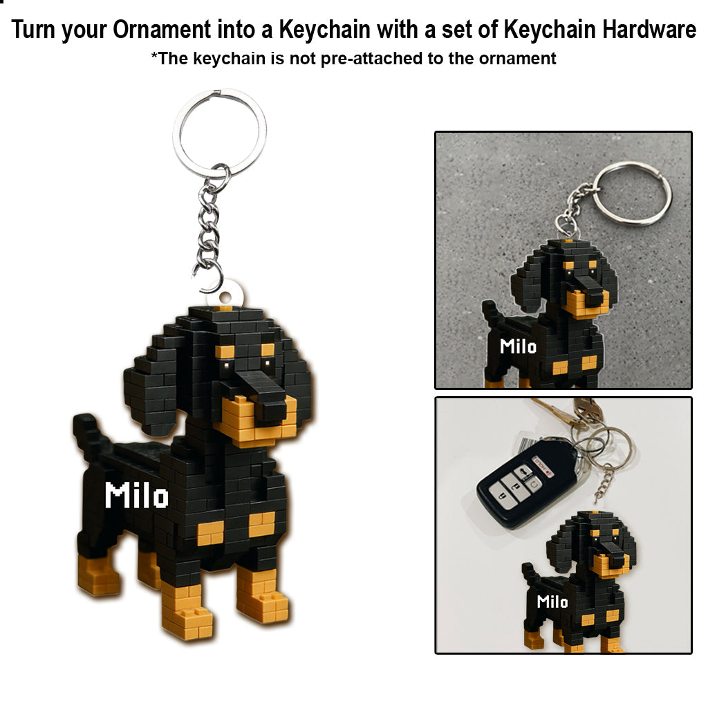 Transform Into Building Block - Personalized Dog Ornament