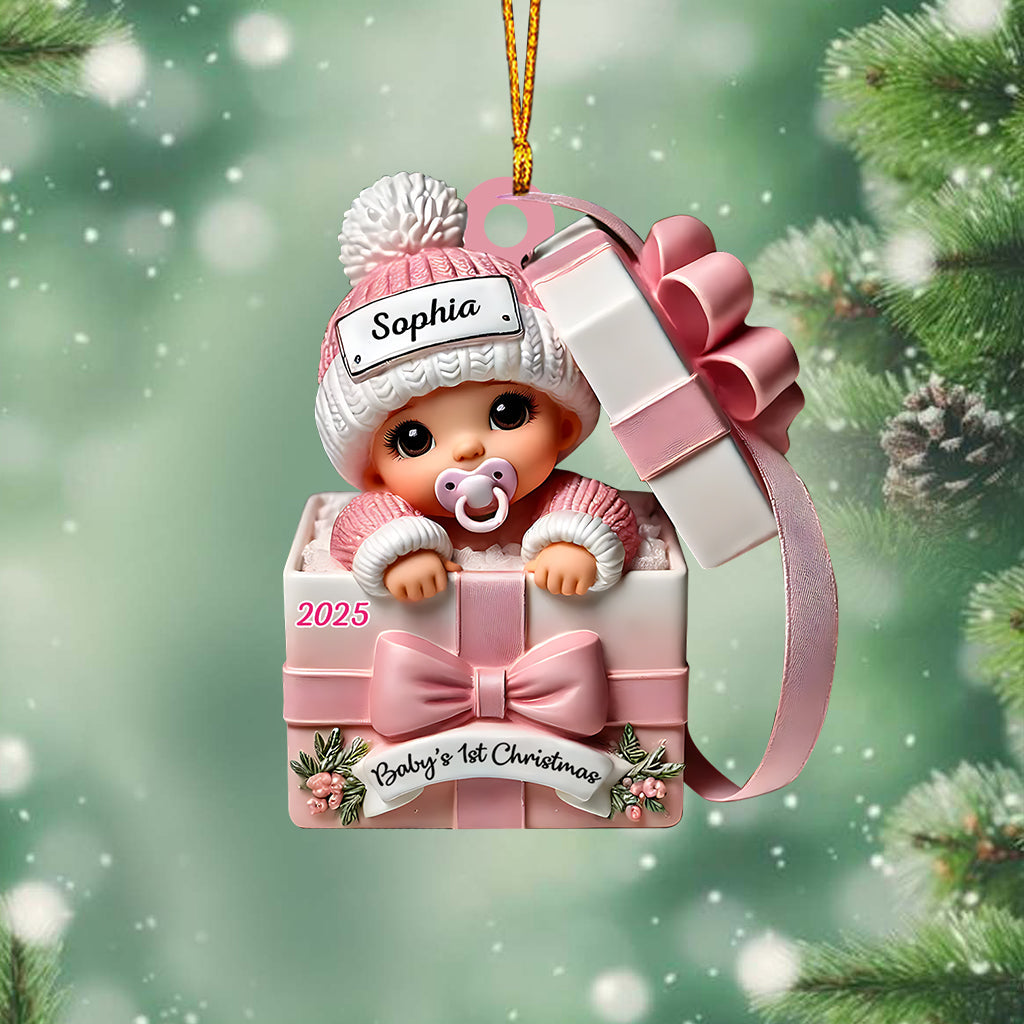Baby Gift Box - Personalized Newborn Ornament