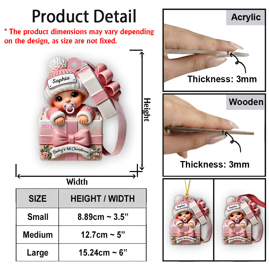 Baby Gift Box - Personalized Newborn Ornament