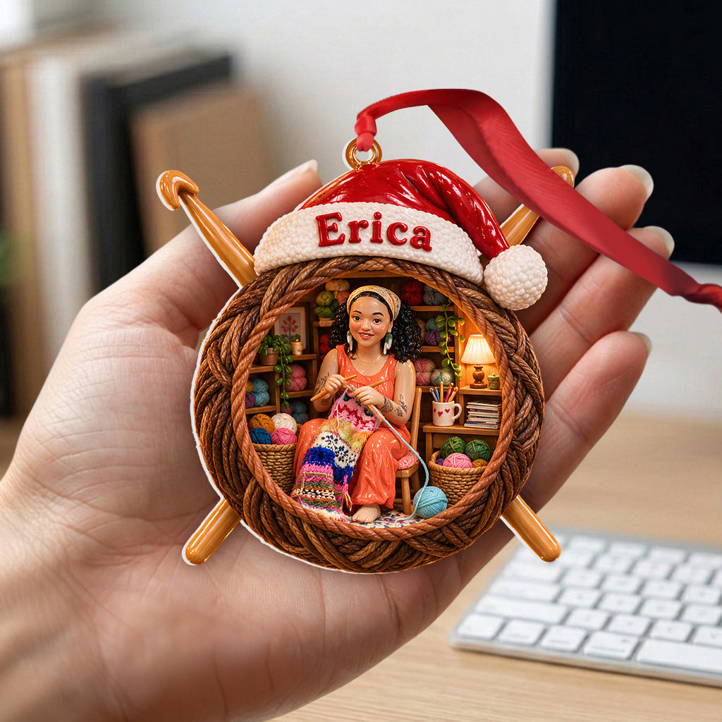 Crochet Lovers - Personalized Crocheting Premium 3D Ornament