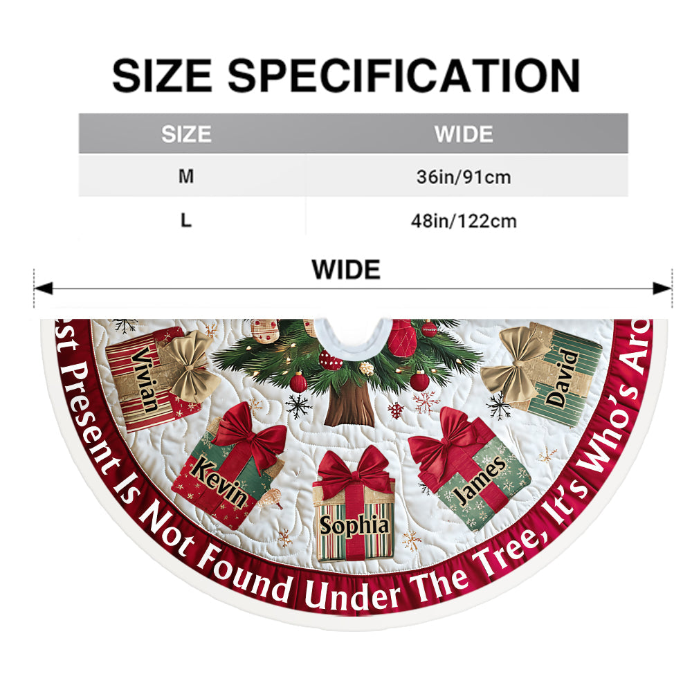 The Best Present Isn’t Found Under The Tree - Personalized Family Tree Skirt