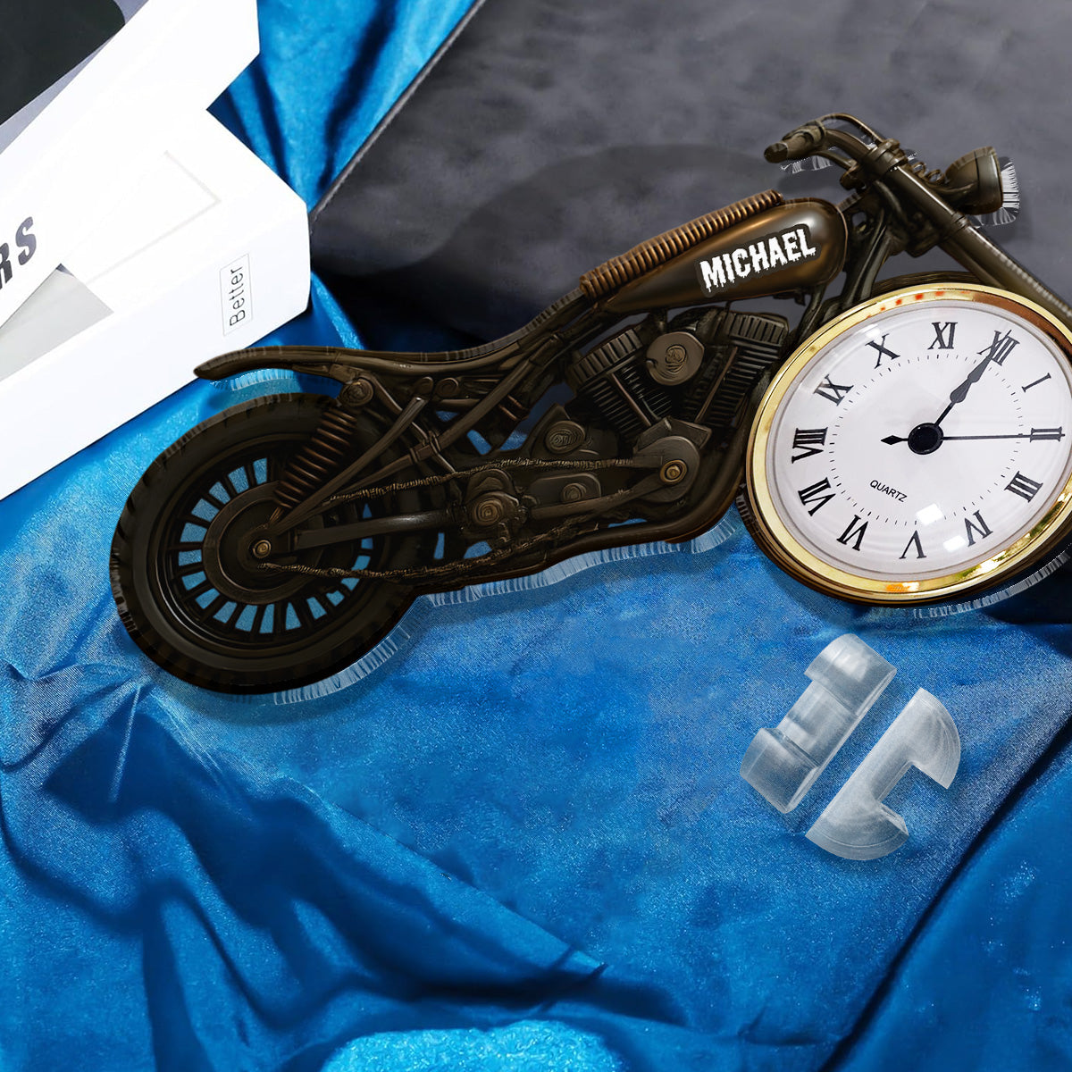 Time to Ride - Personalized Biker Acrylic Clock Plaque
