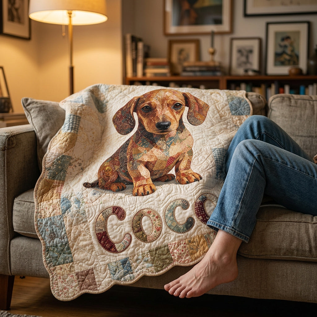 Bright Patches, Happy Paws - Personalized Dog Shaped Fleece Blanket