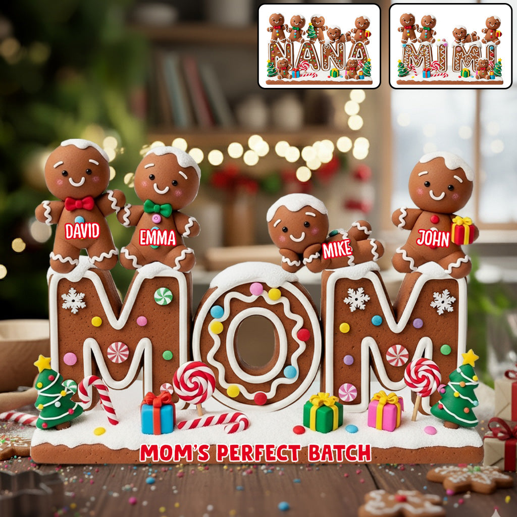 My Perfect Batch Christmas Gift For Mom, Grandma,... - Personalized Grandma Custom Shaped Acrylic Plaque