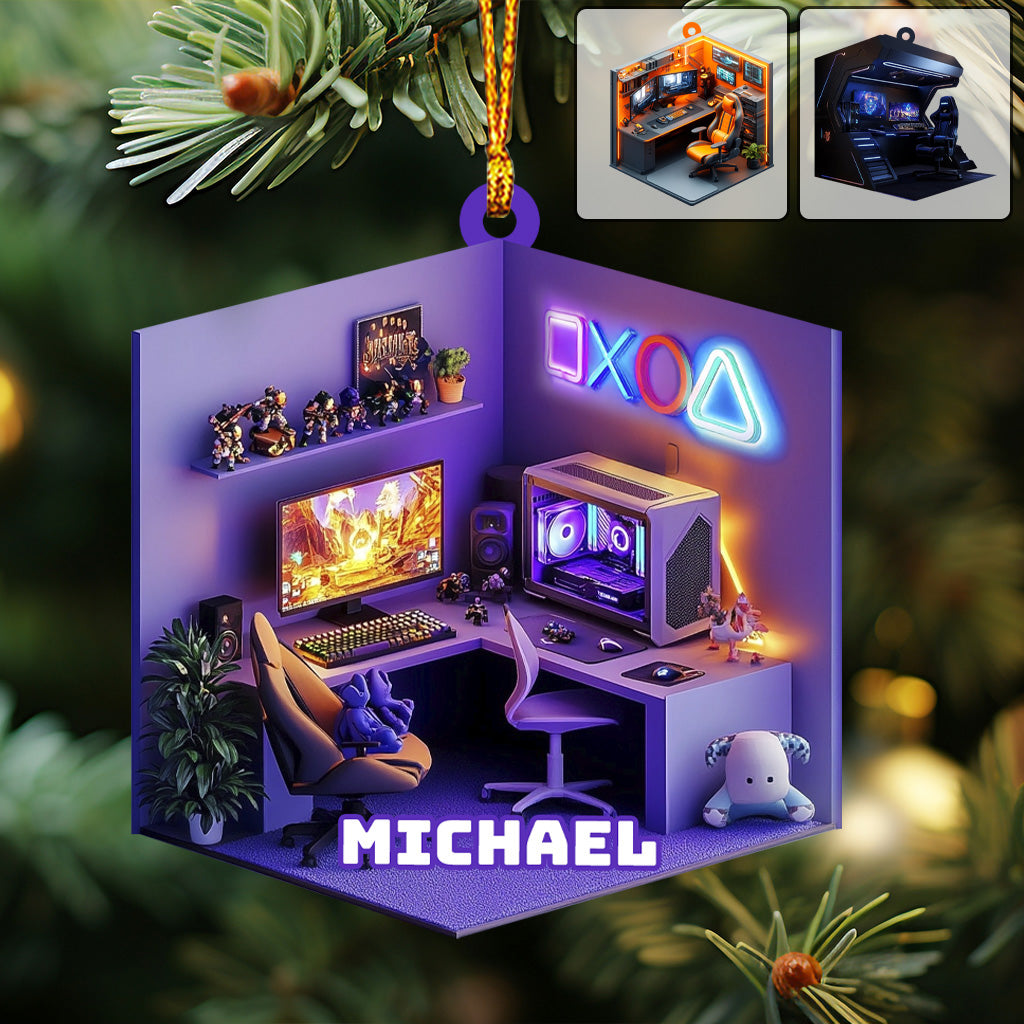 Gaming Room - Personalized Video Game Ornament