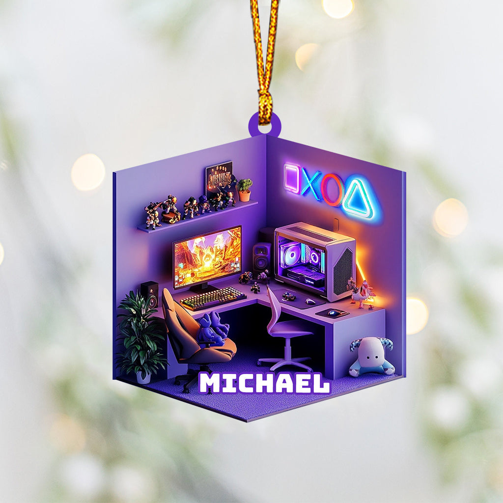 Gaming Room - Personalized Video Game Ornament