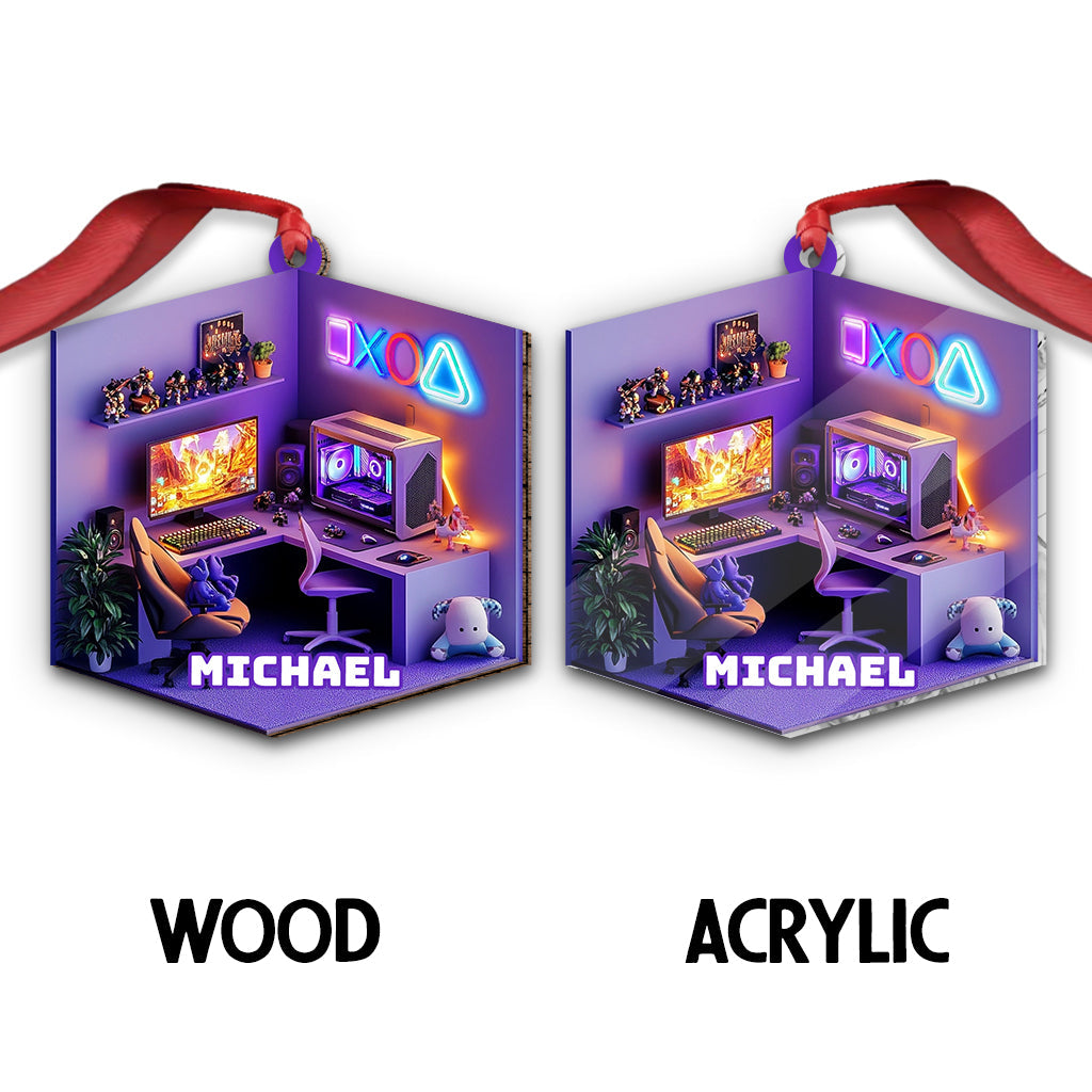 Gaming Room - Personalized Video Game Ornament