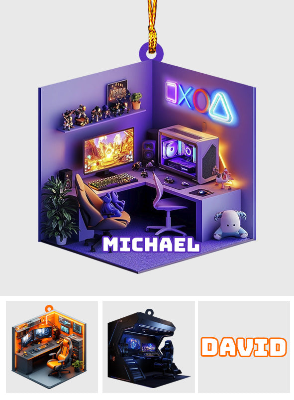 Gaming Room - Personalized Video Game Ornament
